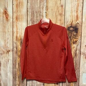 Women's Vineyard Vines  Jacket Sz Small Corral Long Sleeves Quarter Zip Pullover